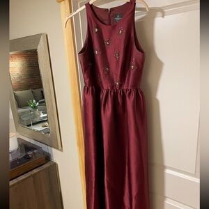 Adrianna Papell Maroon Gown - Size 10